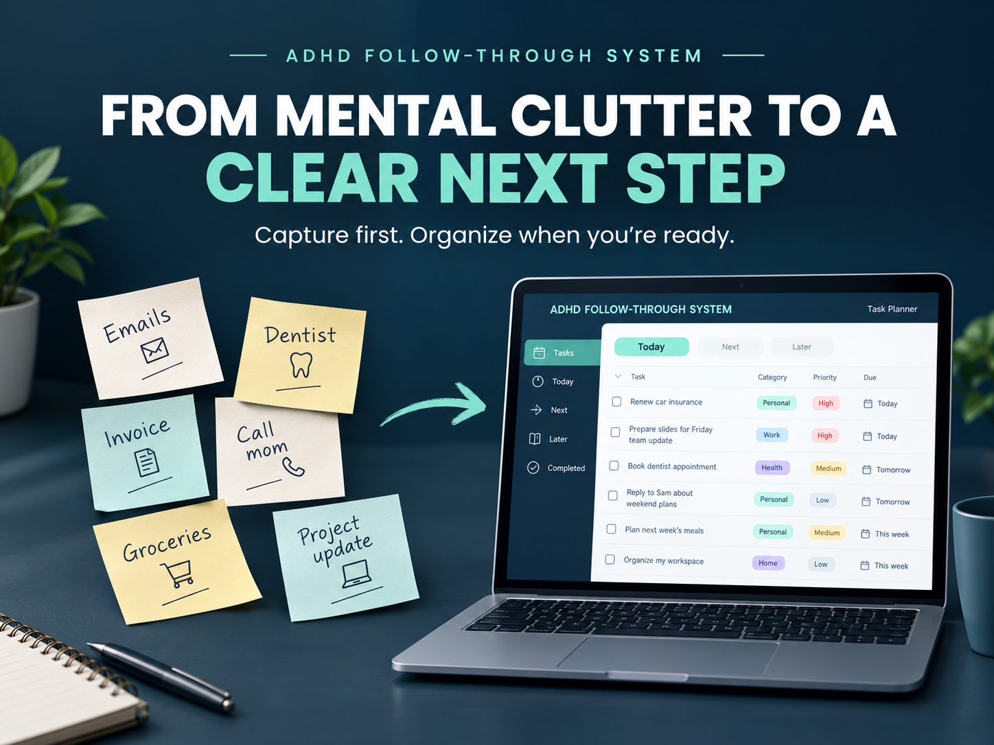 ADHD Follow-Through System — product preview